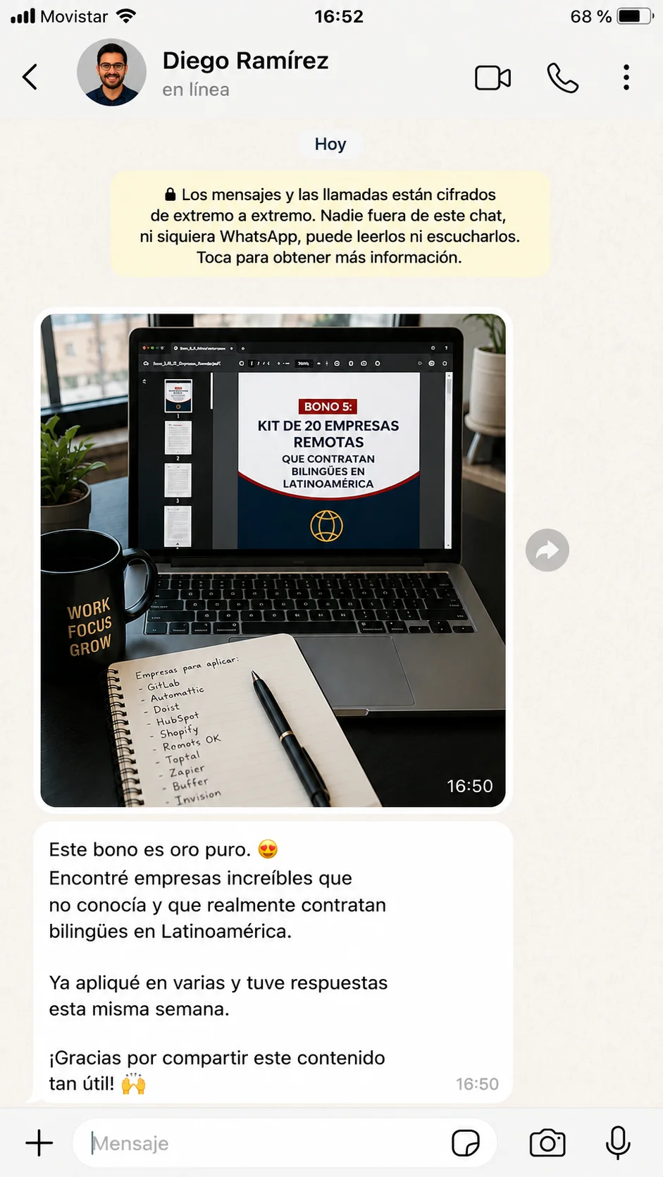 Testimonio real de un estudiante 2