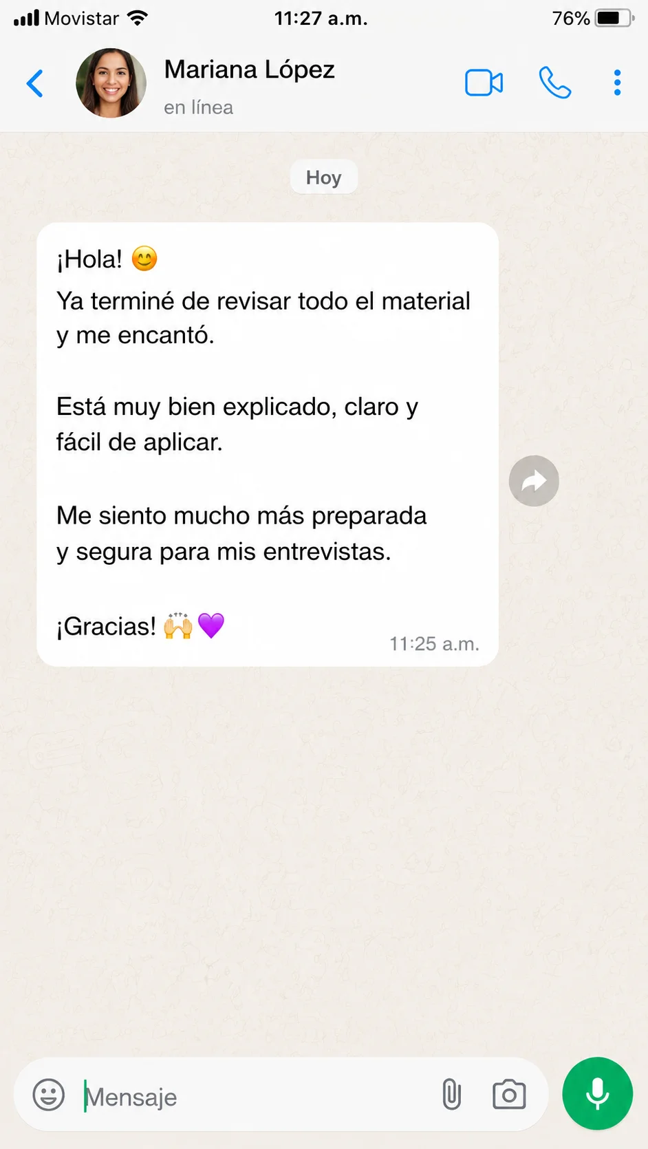 Testimonio real de un estudiante 4