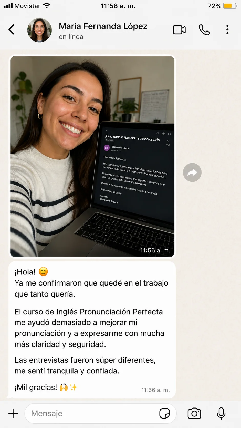 Testimonio real de un estudiante 1